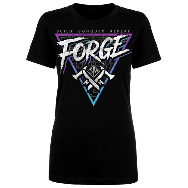 FORGE - BUILD. CONQUER. REPEAT. - WOMEN'S FITTED T-SHIRT -  4NPW3H Thumbnail