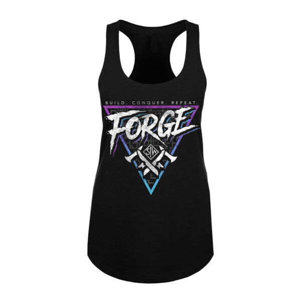 FORGE - BUILD. CONQUER. REPEAT. - WOMEN'S FITTED TANK TOP -  $NTSVQU$ Thumbnail