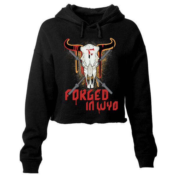FORGE - FORGED IN WYO MURAL - WOMEN'S CROPPED HOODIE - $YDXU1P$ Thumbnail